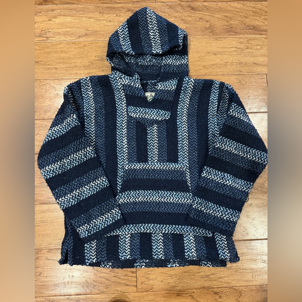 Baja Joe Blue and White Sweater